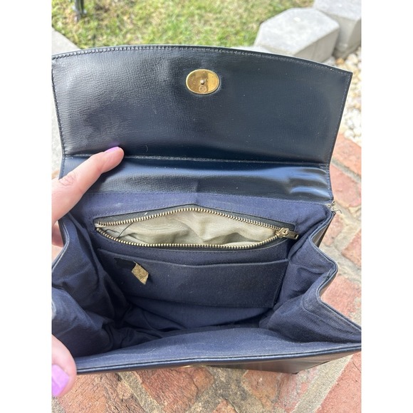 Mystery Vintage leather Bag. See description.‎ Scaasi? - Picture 4 of 16